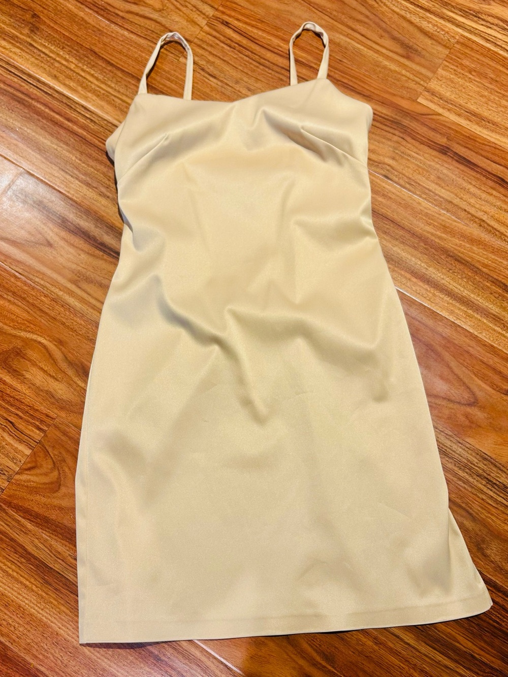Bisou Bisou Michele bohbot vintage yellow stretch mini dress size 8